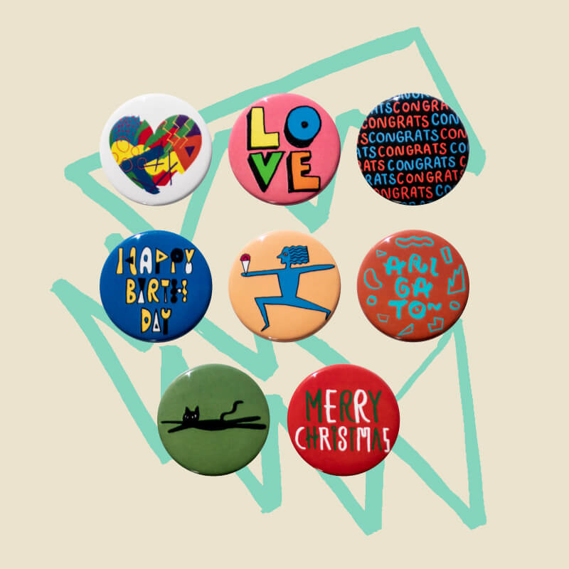 ボッチャン オリジナル缶バッジ